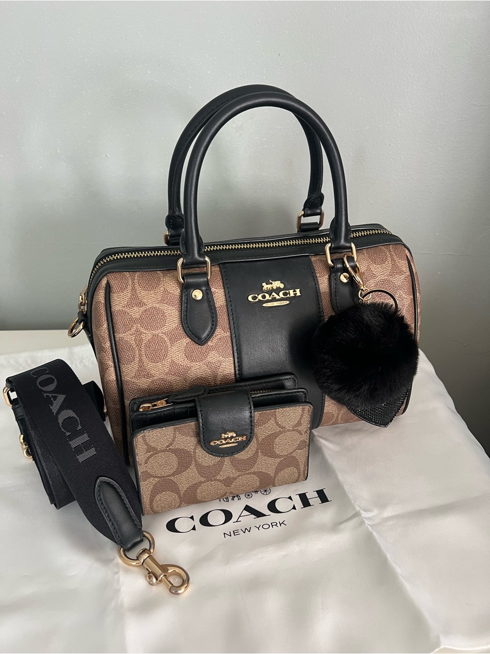 Coach Rowan Satchel With  Wallet